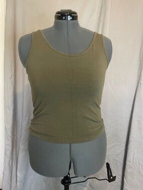Army green tank top